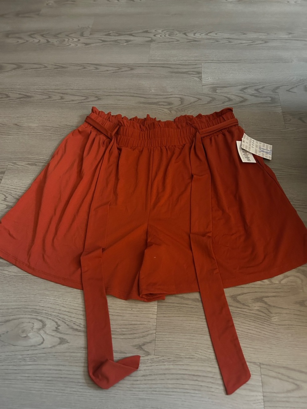 LuLaRoe Burnt Orange Paperbag Waist Tie Skort 🌈 ITEM#357